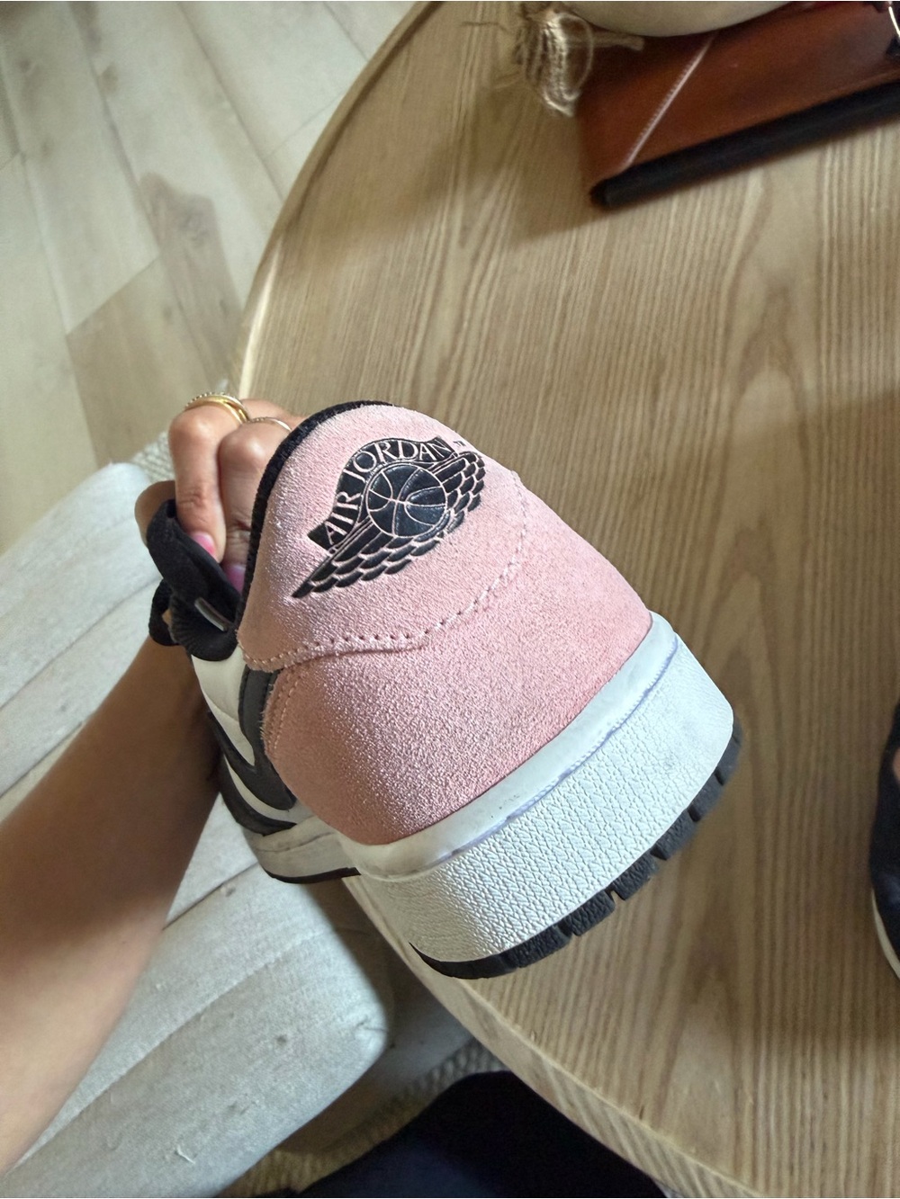 Nike Low-Top Sneakers in Black, White & Pink - Picture 7 of 7